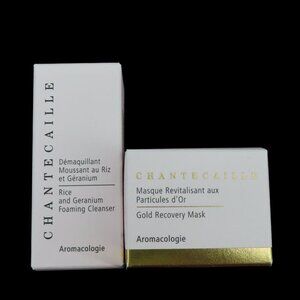 Chantecaille Rice Geranium Foaming Cleanser Gold Recovery Mask Travel Size NEW